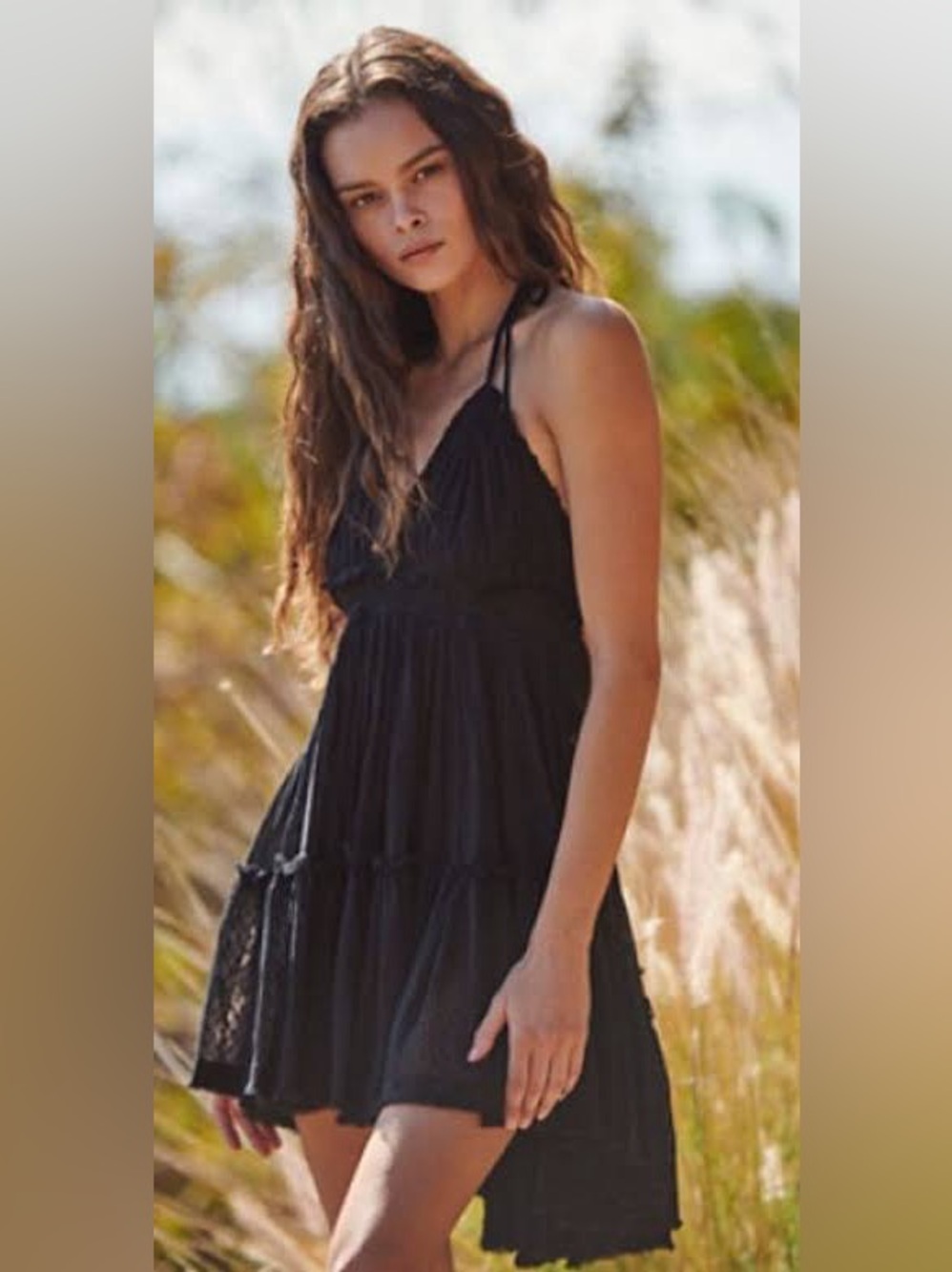 Free People 100 Degree Mini Dress in Black